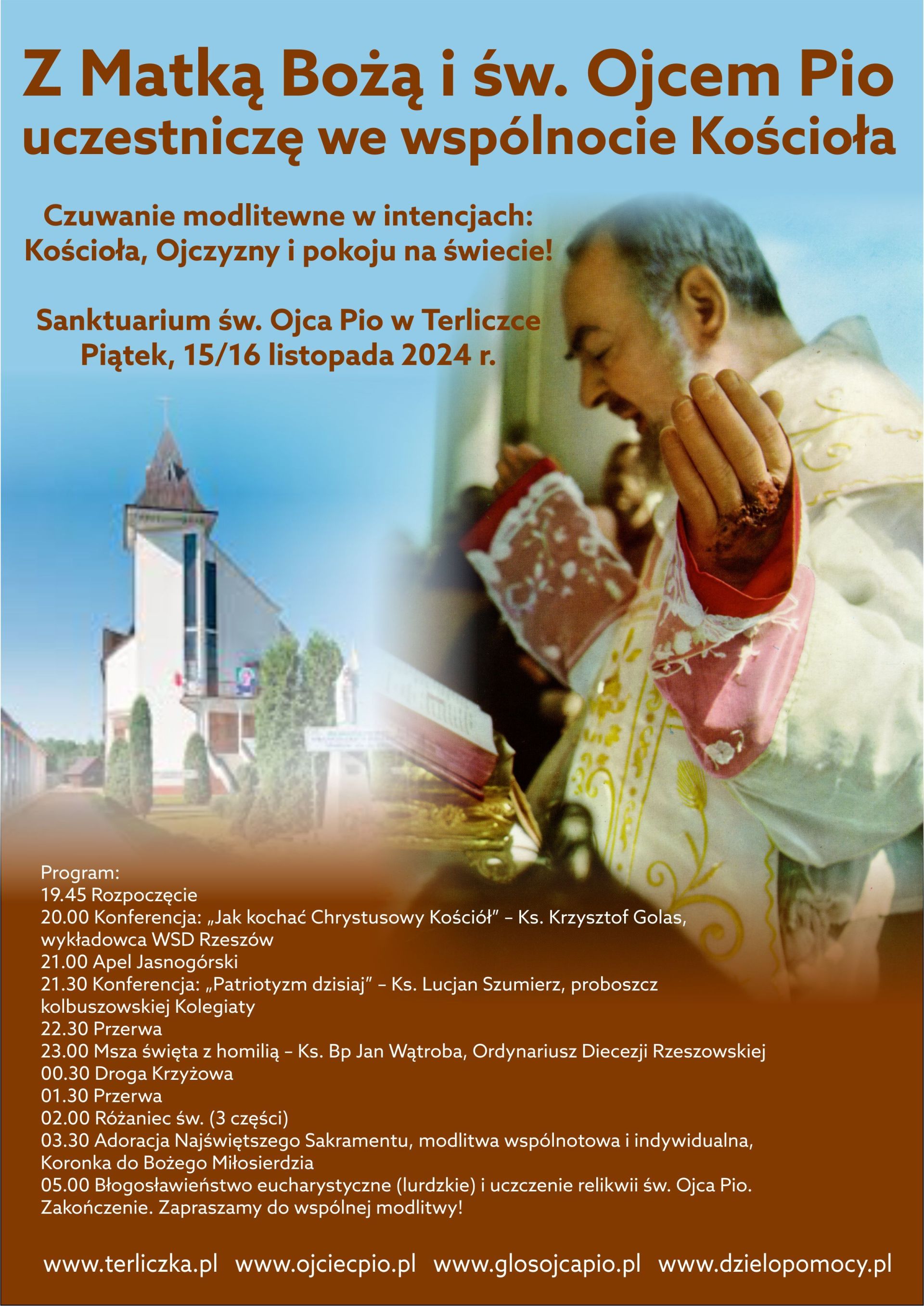 Czuwanie modlitewne w intencjach: Kościoła, Ojczyzny i pokoju na świecie!